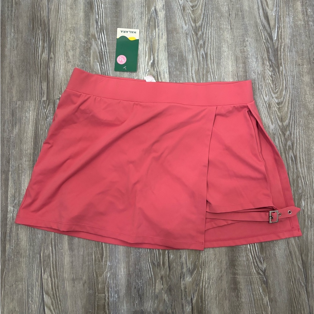 HALARA Plum Wrap-Front Active Skort with Buckle Strap - Picture 2 of 7